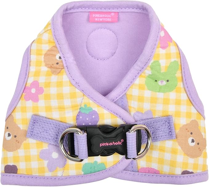 Pinkaholic New York Annabelle Step-in Vest Dog Harness No Choke No Pull Walking Training for Small Dog - Violet - S