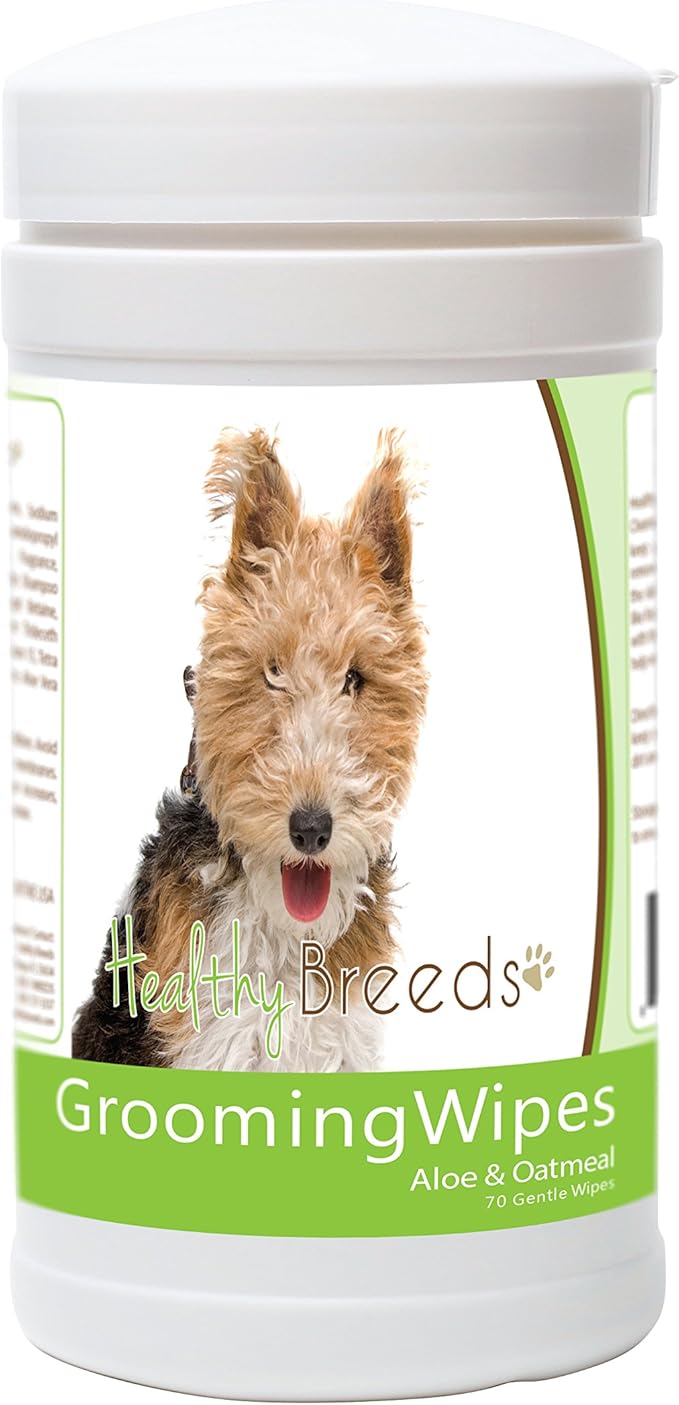 Healthy Breeds Wire Fox Terrier Grooming Wipes 70 Count