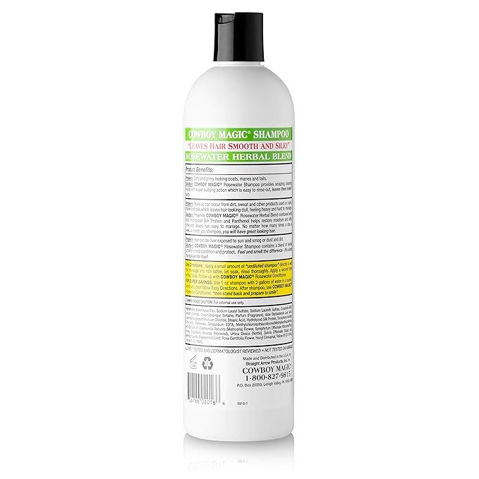 Cowboy Magic Rosewater Shampoo 16 Ounce