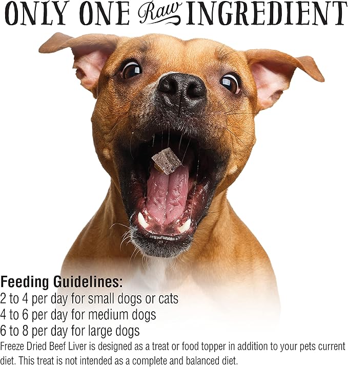 Northwest Naturals Raw Rewards Freeze-Dried Beef Liver Treats for Dogs and Cats - Bite-Sized Pieces - Healthy, 1 Ingredient, Human Grade Pet Food, All Natural - 10 Oz (Pack of 3)
