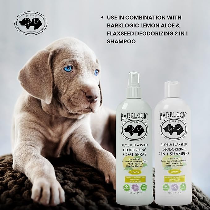Leave in Conditioning Hair Detangling SprayConditioner, 16oz, Lemon - Dog & Puppy Detangler and Dematting Spray