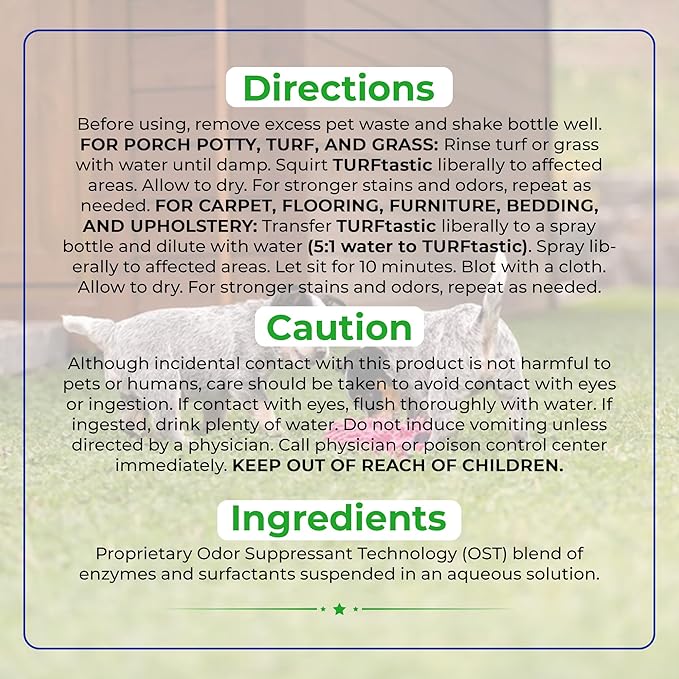 Porch Potty Odor Eliminator for Dogs - Odor Eliminator for Strong Odor - Dog Urine Odor Eliminator for Home - deodorizing Carpet Cleaner Spray for Dog Pee - Puppy Essentials Litter Deodorizer Spray