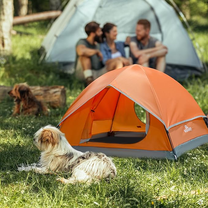 Outdoor Waterproof Pet Camping Tent, Cave Bed for Indoor Cats and Small Dogs, Portable Cat House Dog House, 29.5x29.5x18.9'', Orange, M.