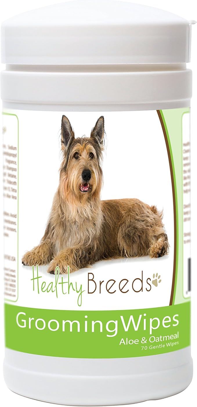 Healthy Breeds Berger Picard Grooming Wipes 70 Count
