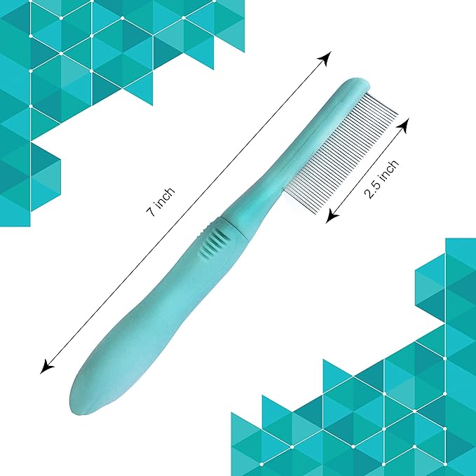 Pet Brush – Brush for grooming Dogs and Cats – Cat Comb for Matted Hair – Dog Comb, Cat Comb – Effective Detangling of Matted Fur and Knots - Green