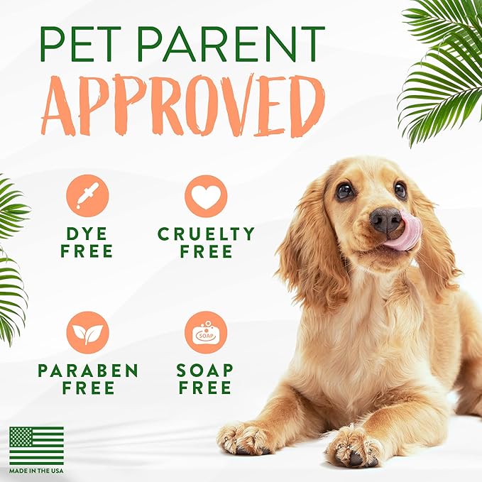 TropiClean Dog Perfume, Long Lasting Papaya Cologne, Deodorizing Spray for Smelly Dogs, After Bath Detangling Spray with Vitamin E, Safe for Cats, 8oz.