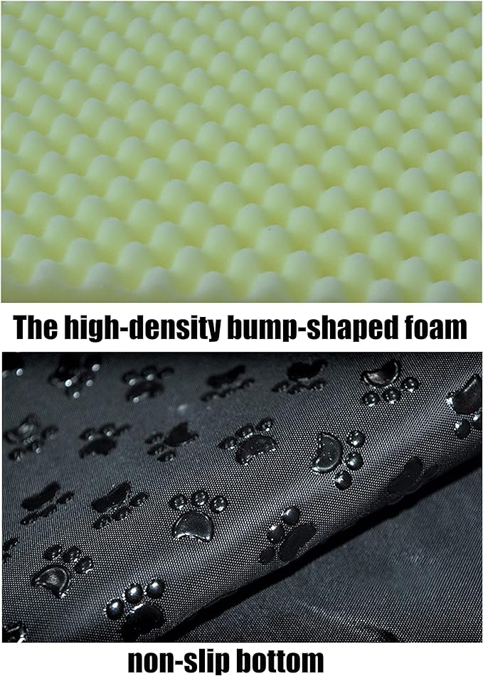 Dog Bed,2 Ways to Use,Indoor Pet House with Fluffy Mat,Removable and Washable Cover,Splash-Proof House and Non-Slip Bottom,for Large Dogs(XL Grey Faux Leather)