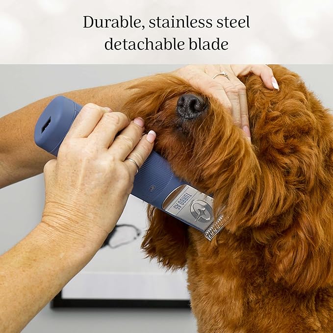 Oster Professional Cordless Turbo A5 Animal Clipper with Lithium-Ion Battery, Detachable Blade, Blue