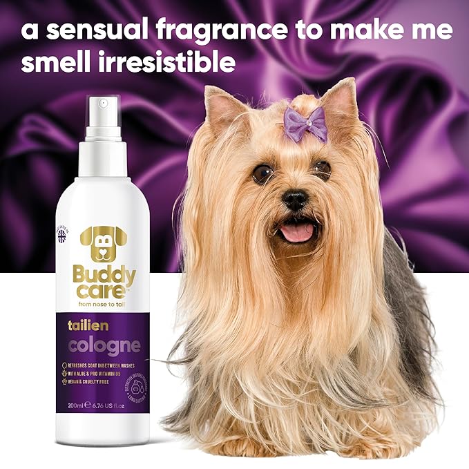 Dog Cologne - Tailien - 200ml - Distinctive and Inspired Scented Dog Cologne - Refreshes Between Dog Washes
