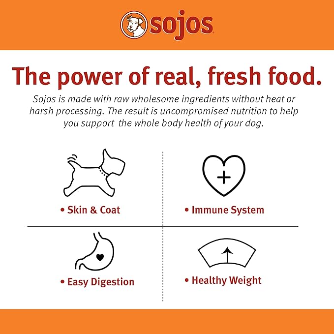 SOJOS Complete Beef Recipe Dehydrated Dog Food, 1.75 lb, Yellow