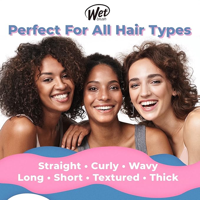 Wet Brush Shine Enhancer Paddle Brush, Terracotta - Hair Detangler Brush with Ultra Soft Bristles, Infused With Natural Argan Oil, Shiny Detangle & Smooth Hair, Wet or Dry, For All Hair Types