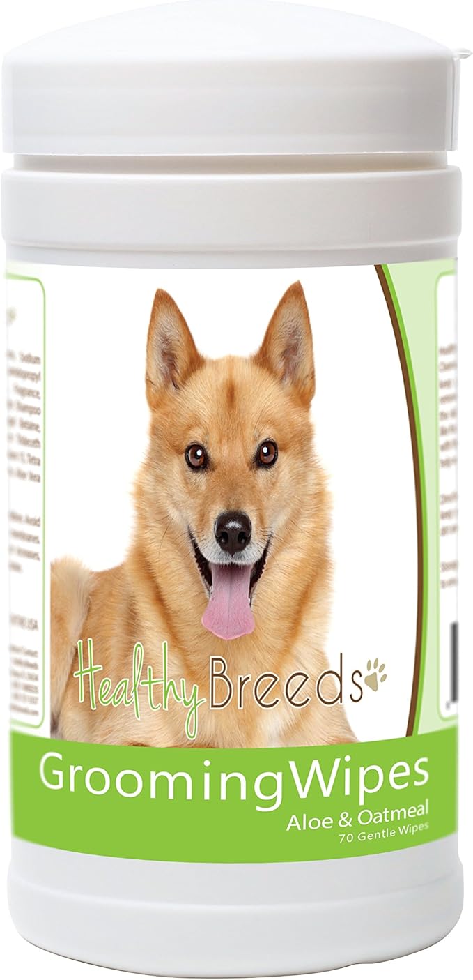 Healthy Breeds Finnish Spitz Grooming Wipes 70 Count