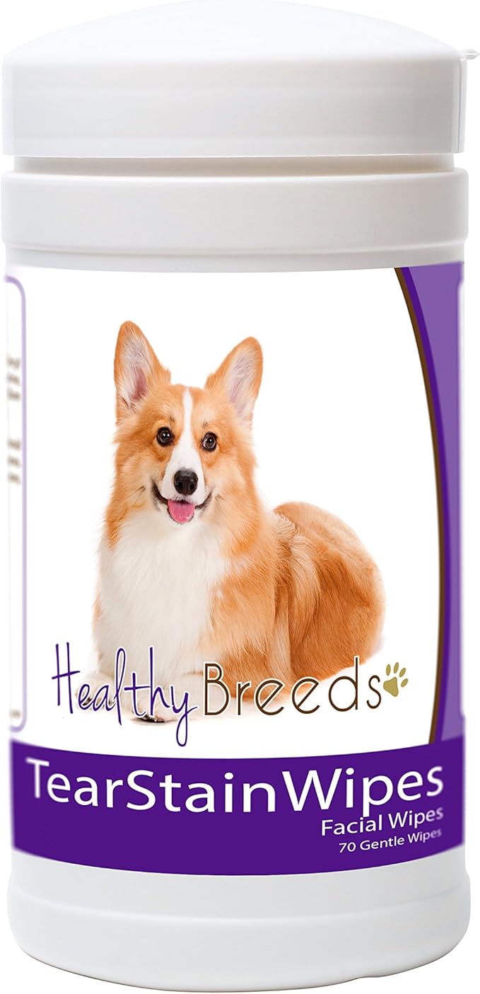 Healthy Breeds Pembroke Welsh Corgi Tear Stain Wipes 70 Count