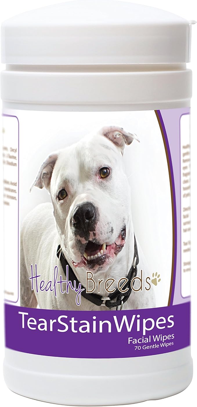 Healthy Breeds Pit Bull Tear Stain Wipes 70 Count
