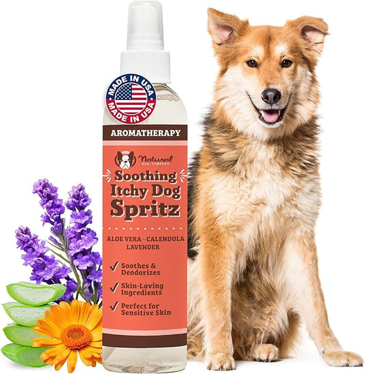 Natural Dog Company Itchy Dog Spritz - Long Lasting Dog Perfume, 8 Oz Bottle