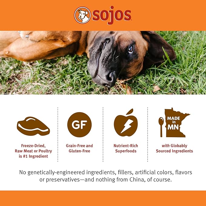 SOJOS Complete Turkey Recipe Dehydrated Dog Food, 1.75 lb, Blue