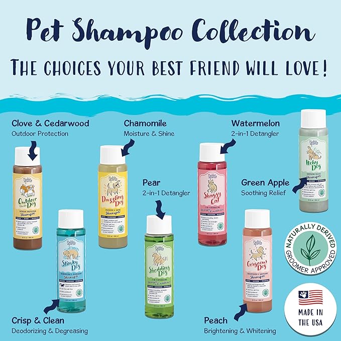 Bobbi Panter Heavy Duty Deodorizing Dog Shampoo for Degreasing & Moisturizing - Natural Ingredients, Tear-Free, pH-Balanced, 20:1 Concentrated Formula, Fresh & Clean Scent, 13 oz. (Case of 12)