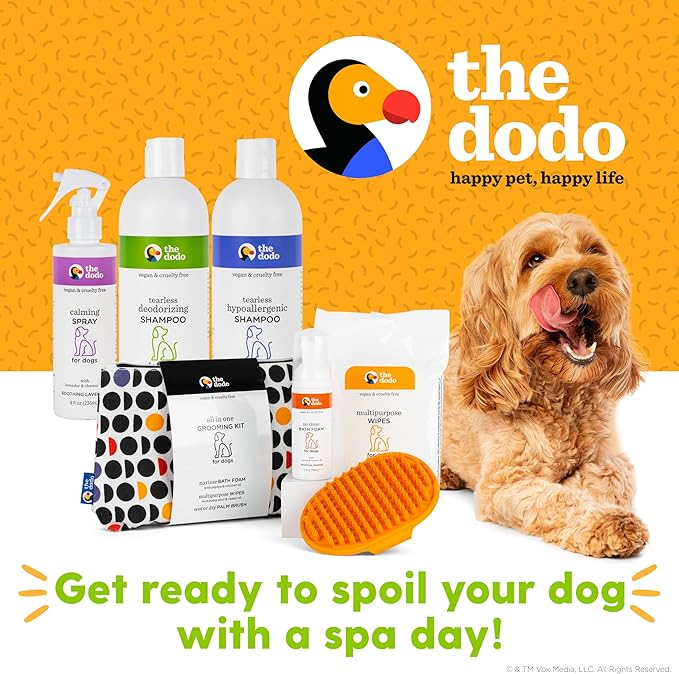 The Dodo Tearless Deodorizing Shampoo for Dogs, Summer Citrus with Baking Soda and Charcoal; Dog Shampoo Deodorizer