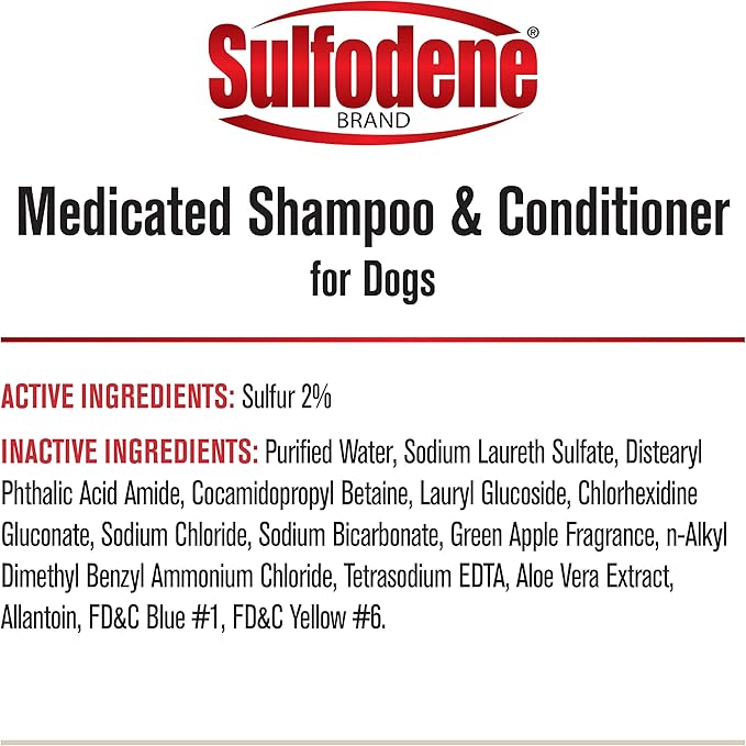 Sulfodene Medicated Shampoo & Conditioner for Dogs 12oz