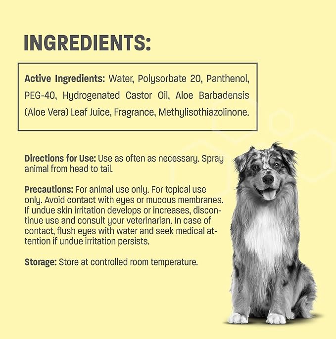 Pina Colada Scented Dog Deodorizing Spray for Dogs and Cats - Long Lasting Pet Cologne and Deodorizer - 8 oz