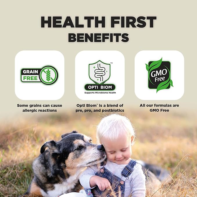 Nature's HUG Dry Dog Food, for Senior-Medium & Large Breeds, 20 lb. Bag, Chicken Flavor Plant-Based Protein Vegetarian Kibble, Grain-Free, Allergen-Free, Complete Protein & Balanced Nutrition