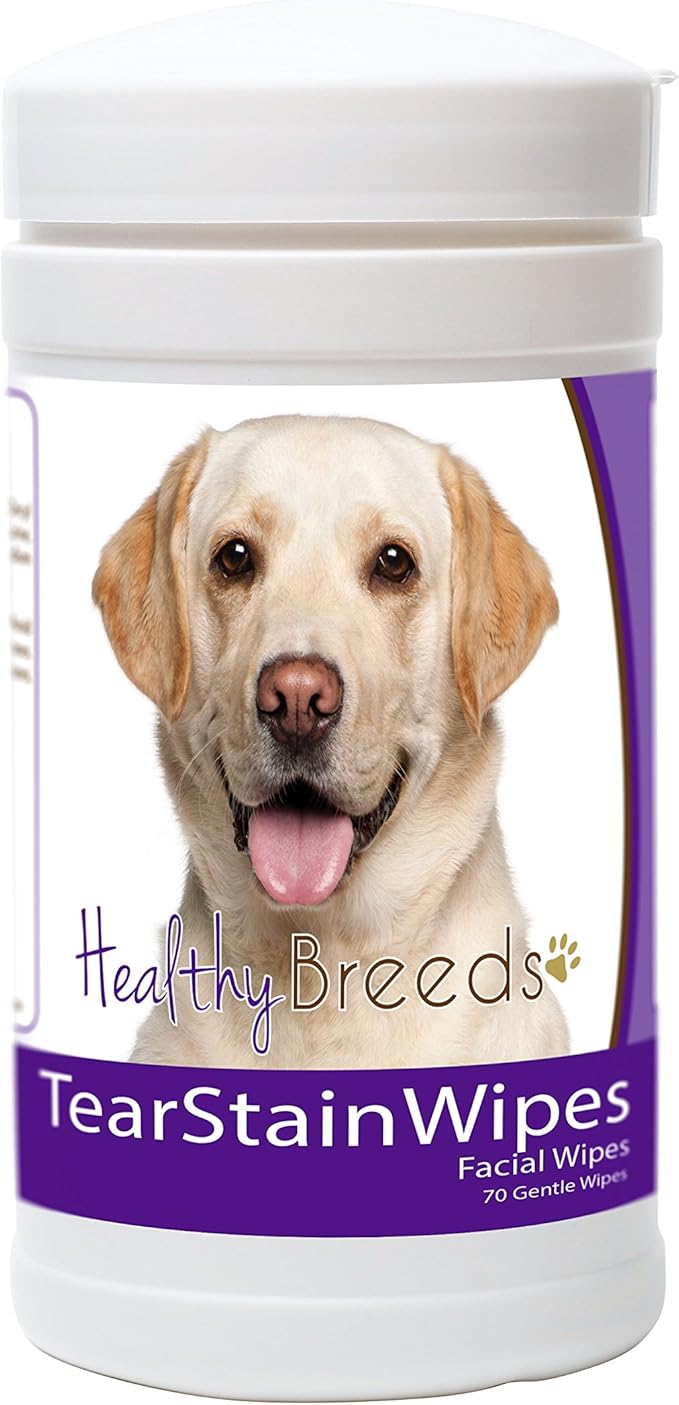 Healthy Breeds Labrador Retriever Tear Stain Wipes 70 Count