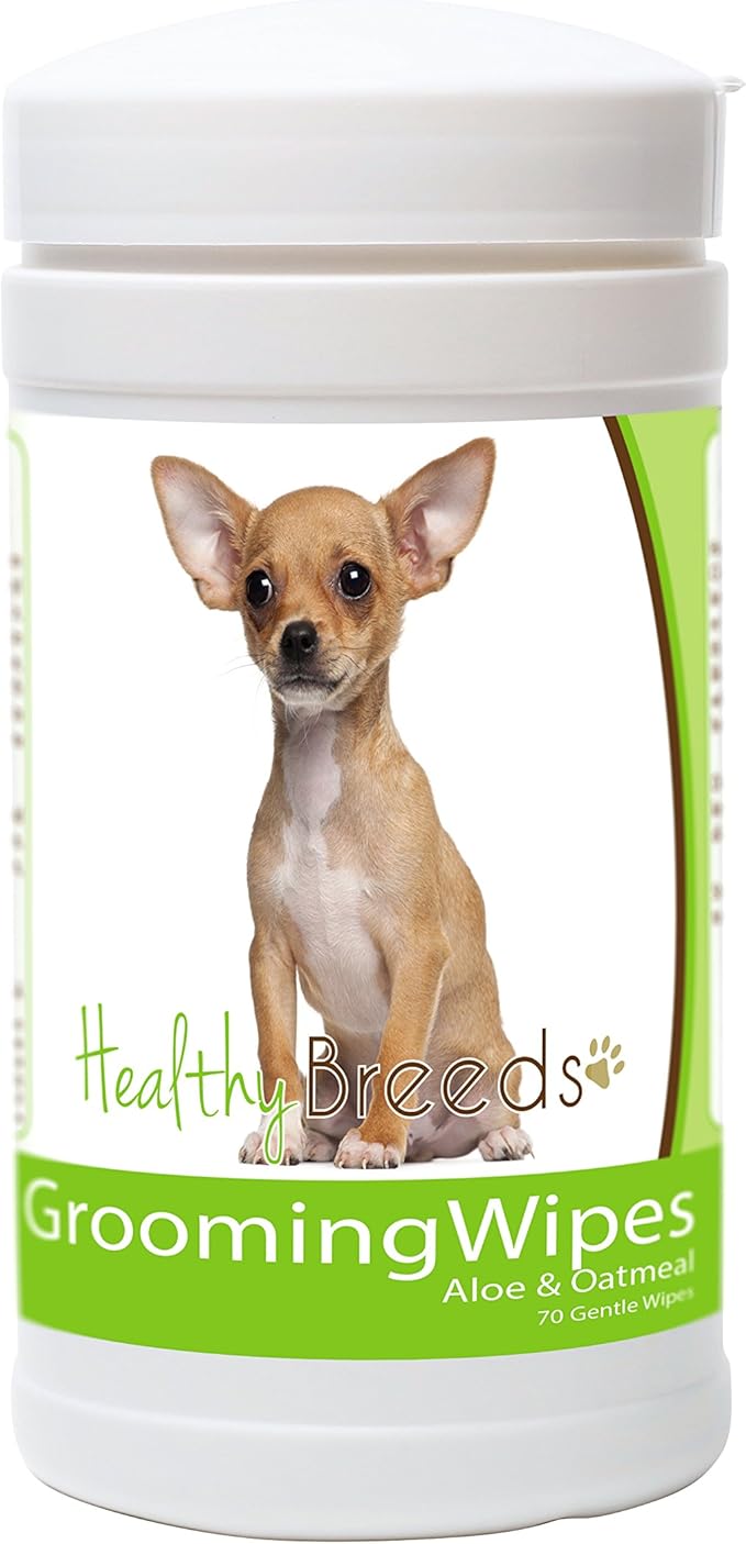 Healthy Breeds Chihuahua Grooming Wipes 70 Count