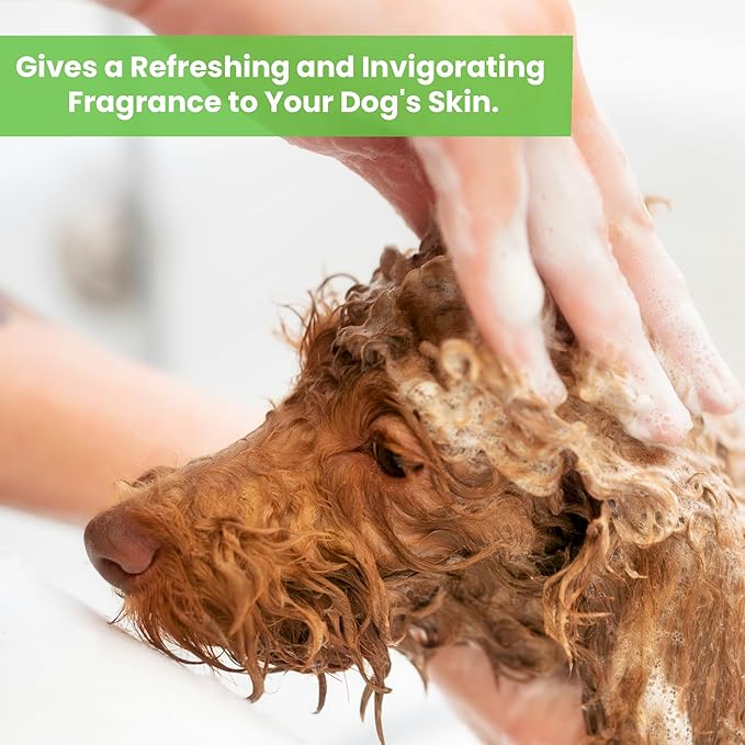 Dog Shampoo – Cleansing Wash, Conditioning, Moisturizing – Healthy Ingredients – Aromatic Grooming Puppy Shampoo – Tearless Cleaner, Eucalytpus Peppermint