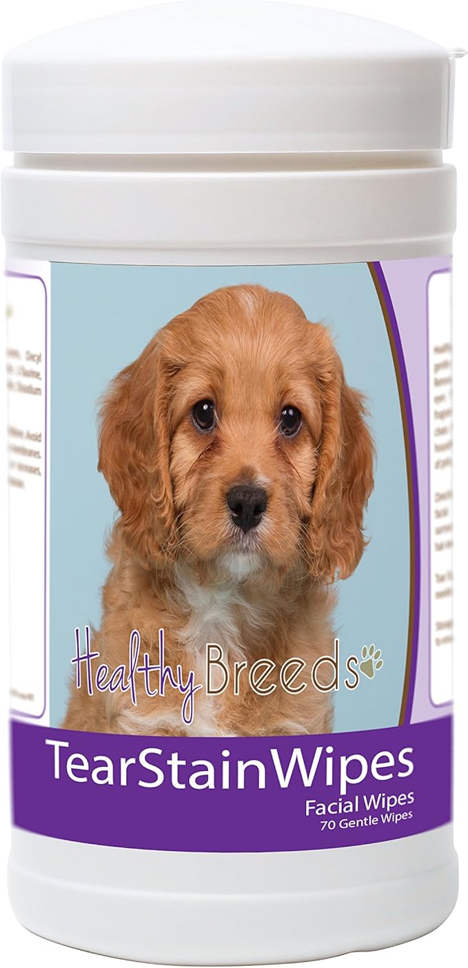 Healthy Breeds Cavapoo Tear Stain Wipes 70 Count