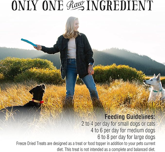 Northwest Naturals Raw Rewards Freeze-Dried Pork Heart Treats for Dogs and Cats - Bite-Sized Pieces - Healthy, 1 Ingredient, Human Grade Pet Food, All Natural - 3 Oz