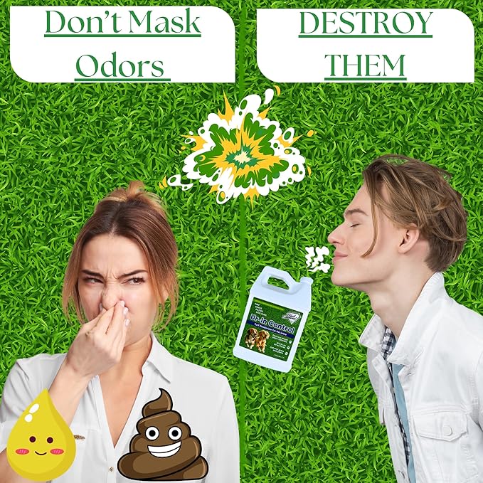 Urine Control Turf Deodorizer for Pet Urine - Bio-Enzymatic Odor Neutralizer for Artificial Grass, Turf, and Outdoor Surfaces - Eco-Friendly, Pet-Safe, Long-Lasting Scent (128oz Gallon)