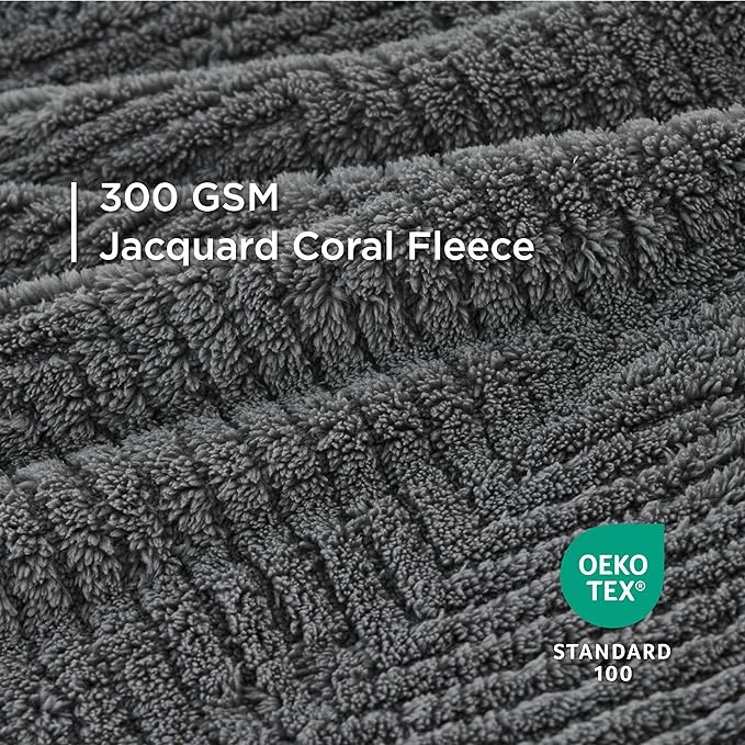 Bedsure Dog Blanket for Large Dogs Washable - Soft Fluffy Puppy Blanket with Premium 300GSM Coral Fleece, Cozy Calming Cat Blankets for Indoor Cats, Fuzzy Pet Blanket for Kitten Doggy, Grey, 40x50IN