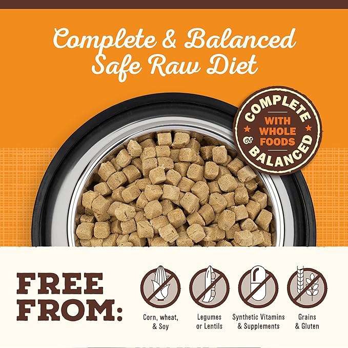 Primal Freeze Dried Dog Food Pronto, Beef; Scoop & Serve, Complete & Balanced Meal; Also Use as Topper or Treat; Premium, Healthy, Grain Free High Protein Raw Dog Food (25 oz, 2-Pack)