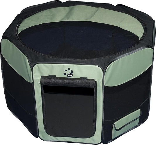 Pet Gear Travel Lite Portable Play Pen/Soft Crate with Removable Shade Top for Dogs/Cats/Rabbits, Easy-Fold + Built-in Stay Fold Band, Durable 600D Fabric, Indoor/Outdoor