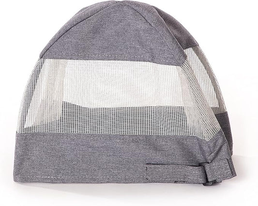 K&H Pet Products Travel Bike Basket Hood for Pets Classy Gray Large 12.5 X 16 X 13 Inches