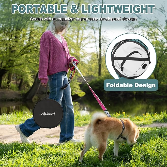 Dog Playpen - Foldable Cat Play Pens for Pubby,Kitten, Rabbit,Portable Pet Tent with Carring Bag for Indoor/Outdoor Travel Camping (Blue-Medium)
