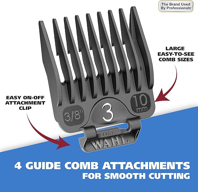 Wahl USA Deluxe Pro Series Cordless Lithium Ion Clipper Kit for Dog Grooming at Home with Heavy Duty Motor, Self-Sharpening Blades, and 2 Hour Run Time – Model 9591-2100