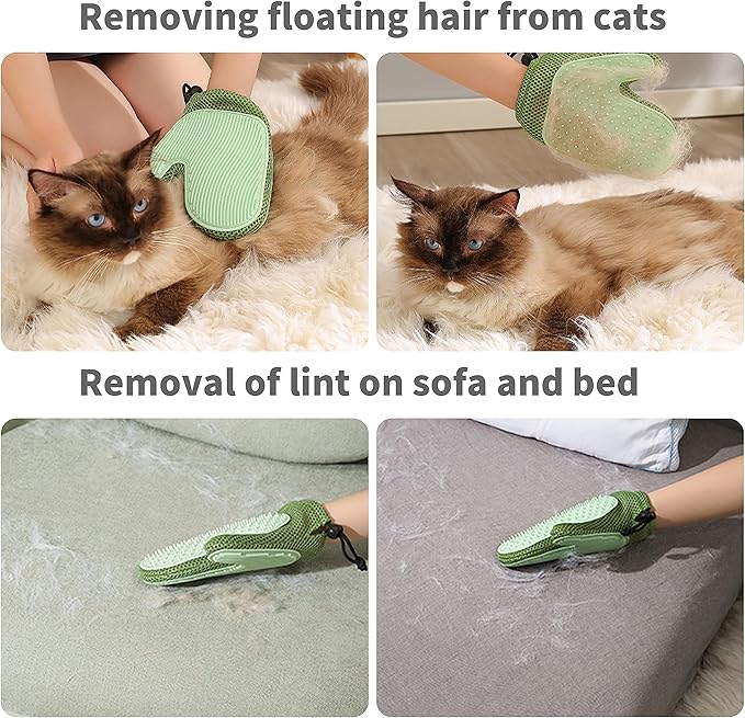 Goood Cat Grooming Kit - Cordless Cat Clippers for Long & Matted Hair, Low Noise Paw Trimmer, Quiet Pet Hair Clippers (Gray)