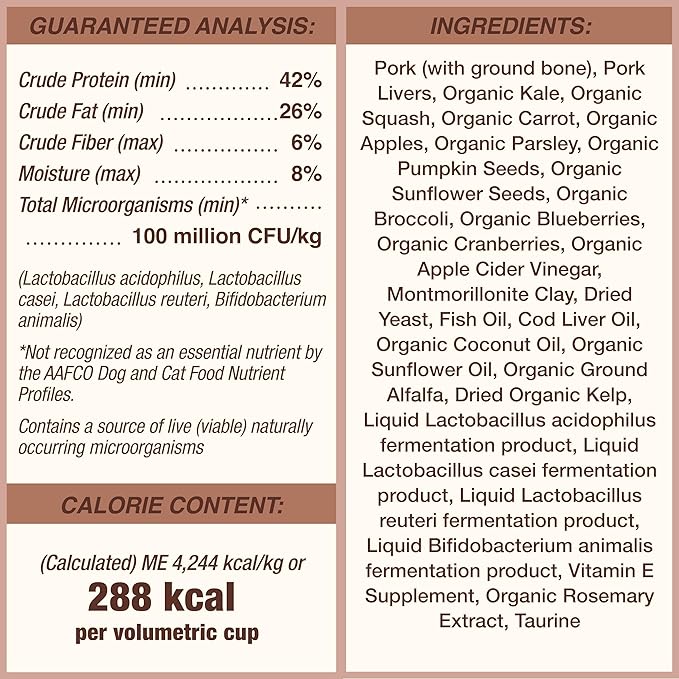 Primal Freeze Dried Dog Food Pronto, Pork; Scoop & Serve, Complete & Balanced Meal; Also Use As Topper or Treat; Premium, Healthy, Grain Free, High Protein Raw Dog Food (16 oz, 2-Pack)