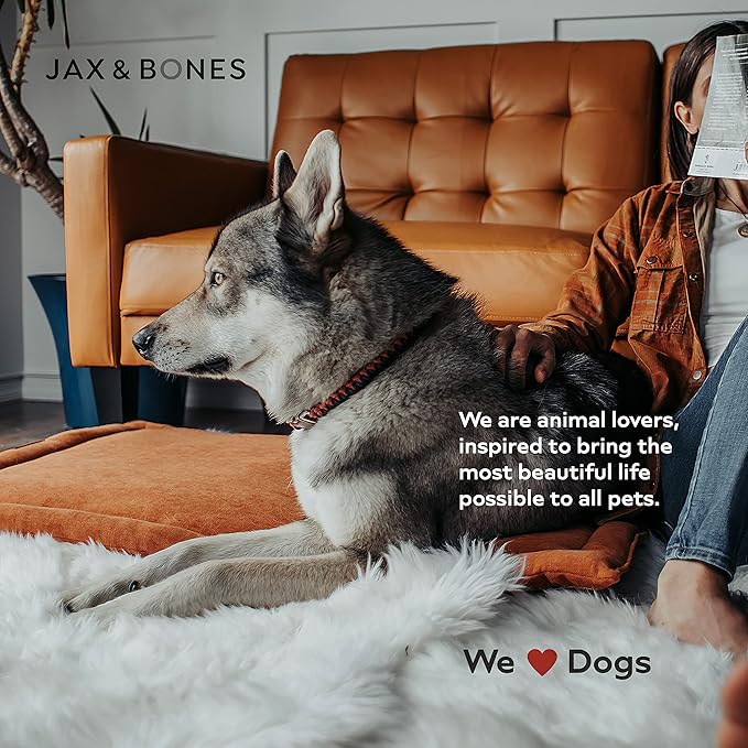 Jax & Bones Dog Crate Cover & Dog Crate Pad Set - Includes Crate Bed, Kennel Cover, & Soft Liner That Acts Like a Bumper - Small Lark Graphite - Made in USA