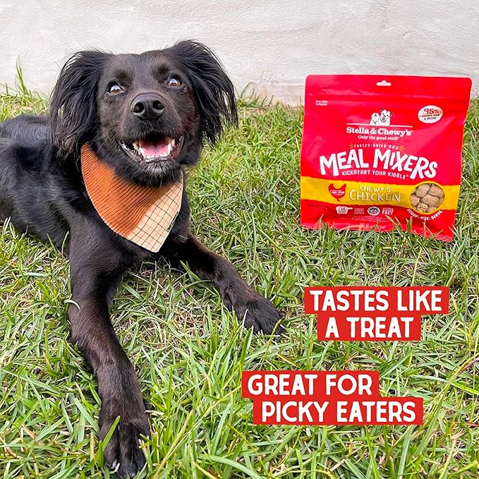 Stella & Chewy's Freeze Dried Raw Chewy’s Chicken Meal Mixers – Dog Food Topper for Small & Large Breeds – Grain Free, Protein Rich Recipe – 35 oz Bag