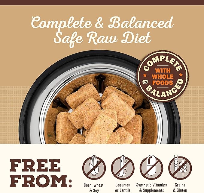 Primal Freeze Dried Raw Dog Food Nuggets, Lamb, Complete & Balanced Meal, Also Use as Topper or Treat, Premium, Healthy, Grain Free, High Protein Raw Dog Food, 14 oz (Pack of 4)