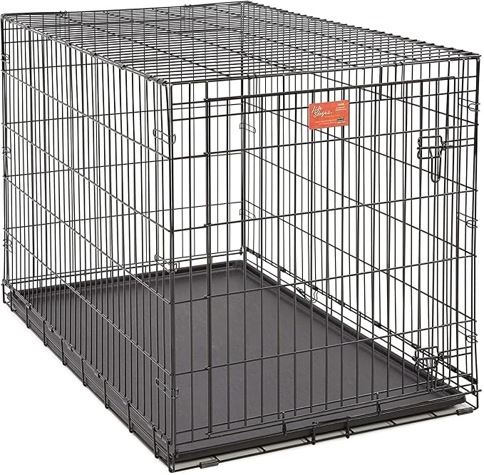 MidWest Homes for Pets Life Stages LS-1648 Single Door Folding Crate for X-Large Dogs(91 - 110lbs)