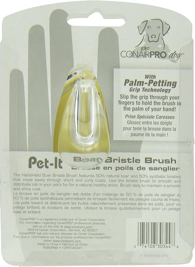 ConairPRO dog & cat Boar Bristle Brush
