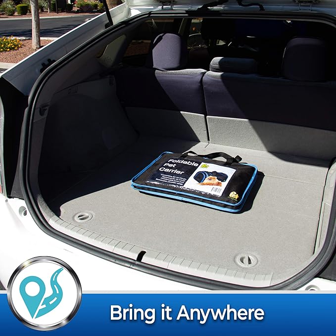 PET MAGASIN Foldable Pet Carrier Waterproof, Collapsible Soft Pet Transport Bag for Cats, Small Dogs & Pets for Car & Plane