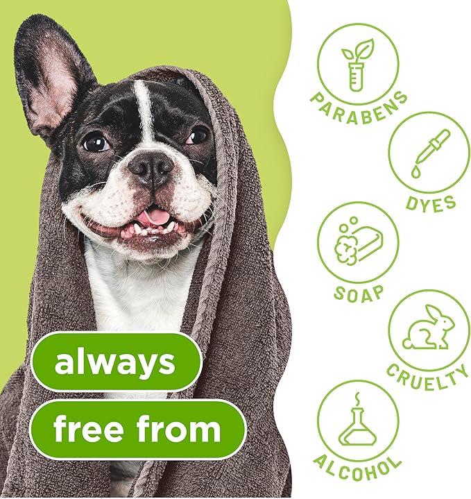 TropiClean Deodorizing Dog Shampoo for Smelly Dogs, Powerful Odor Control, Puppy Safe, Made in the USA, Aloe & Coconut Scent, Cat Friendly, 20oz.
