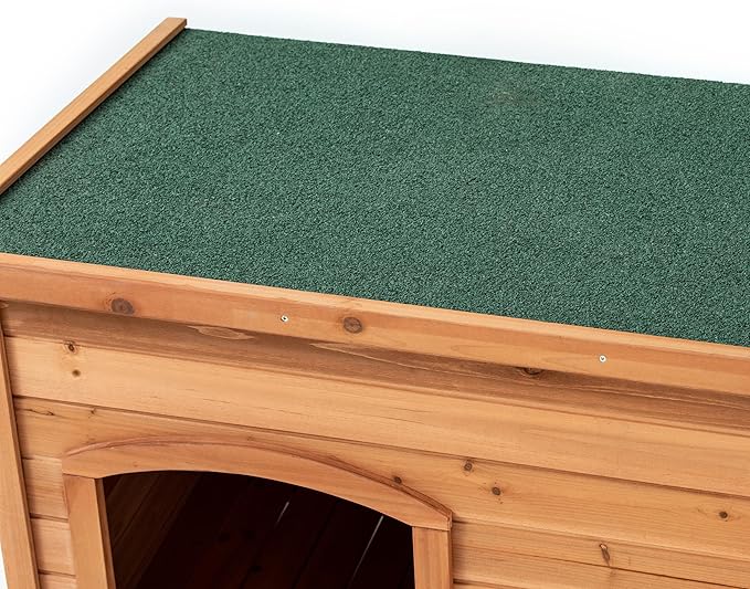 TAKUKA Outdoor Wooden Dog House for Small Medium Large Sized Dogs,Extra Waterproof Durable Dog Kennel with Wooden Floor for Garden Backyard Farm (40" W x 26" D x 28" H)