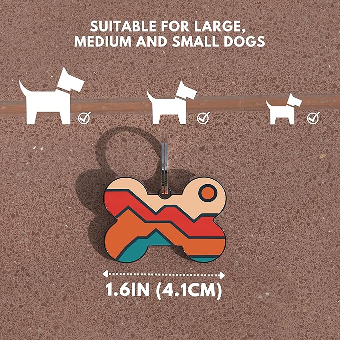 QR Code Dog Tag,Dog Tags Personalized for Pets, Custom Dog Name ID Tags Personalized Dog and Cat Tags -Free Online&Scan QR Receive Instant Location Alert Email