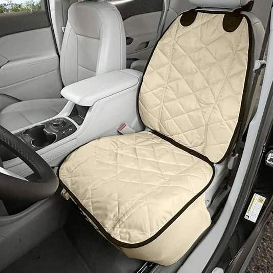 Protect Your Car and Pamper Your Pup: 4Knines Front Seat Cover for Dogs (Tan) – The Ultimate Travel Companion