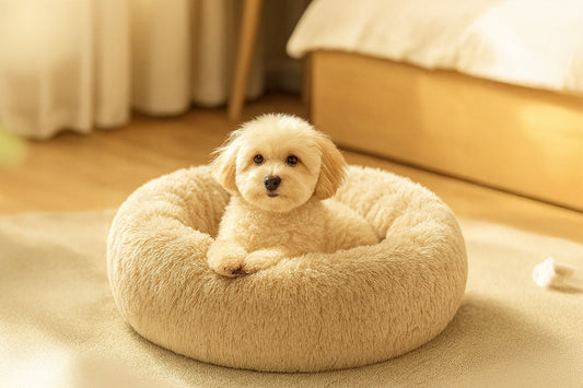 Help Your Small Dog Relax with the JOLLYVOGUE Calming Dog Bed – Plush Comfort, Anti-Anxiety Design